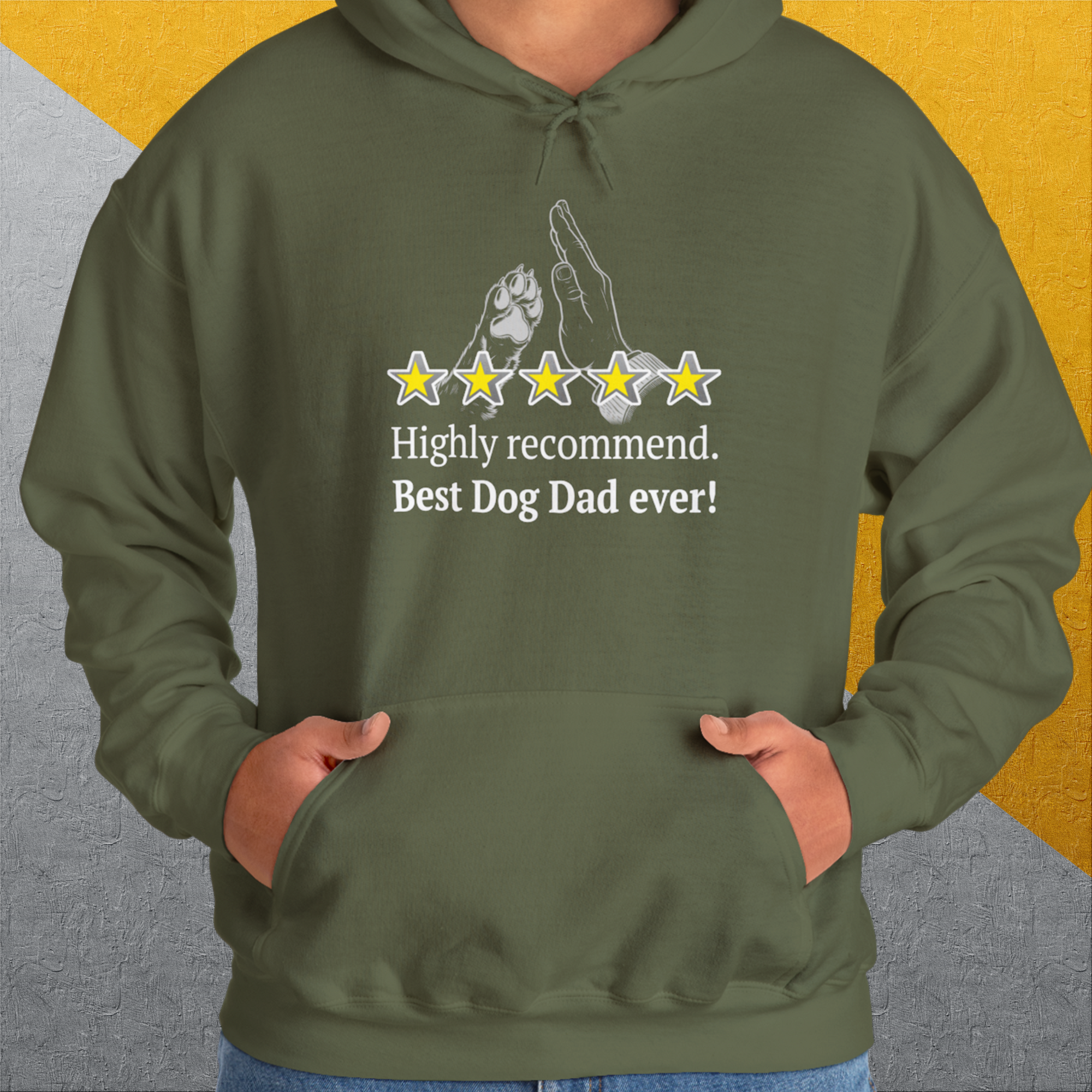 Dog Dad Series, Volume 9, Unisex Hoodie-. A perfect gift for dog lovers and dog owners. Design by Dog Gang