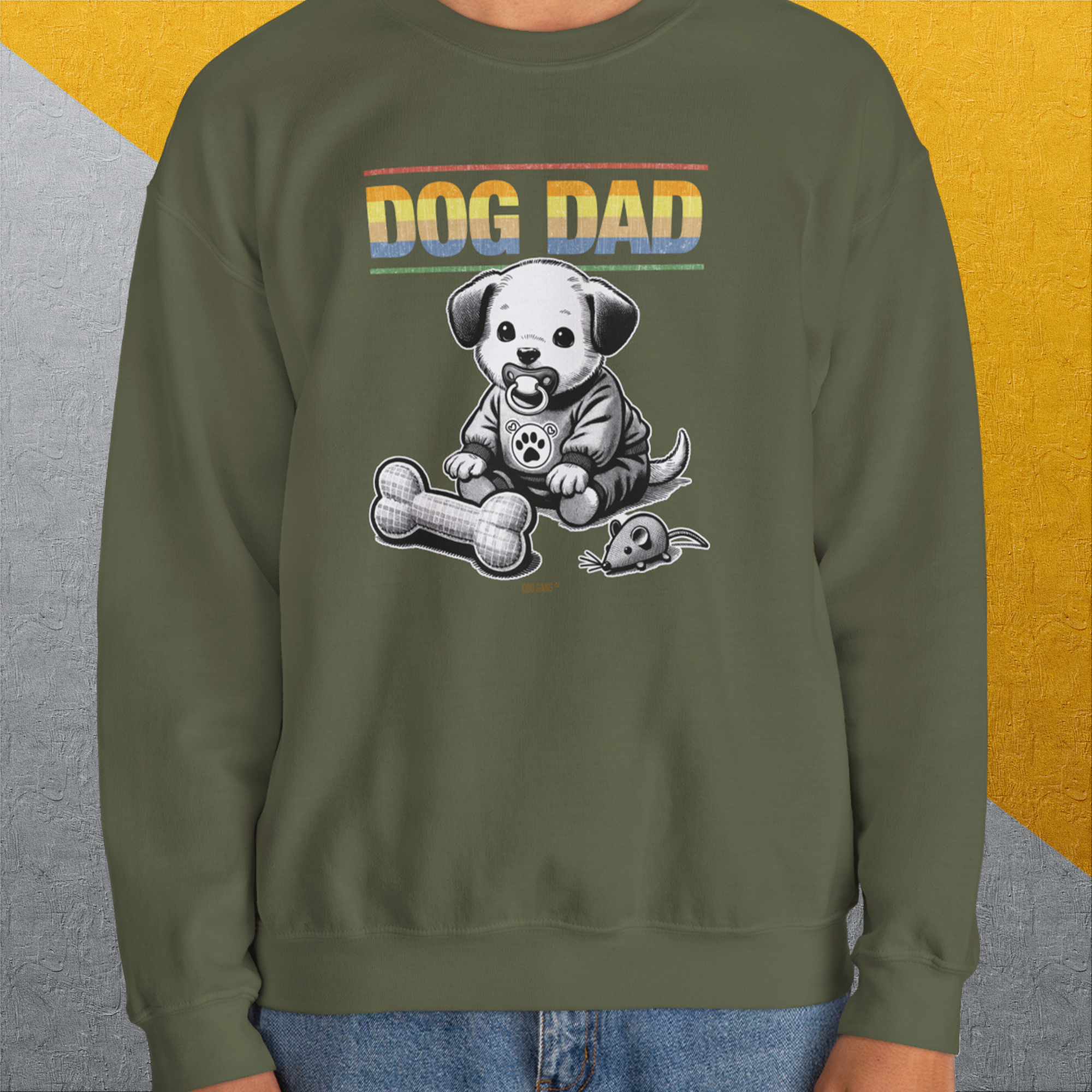 Dog Dad Series, Volume 2, Unisex Sweatshirt-, Design by Dog Gang