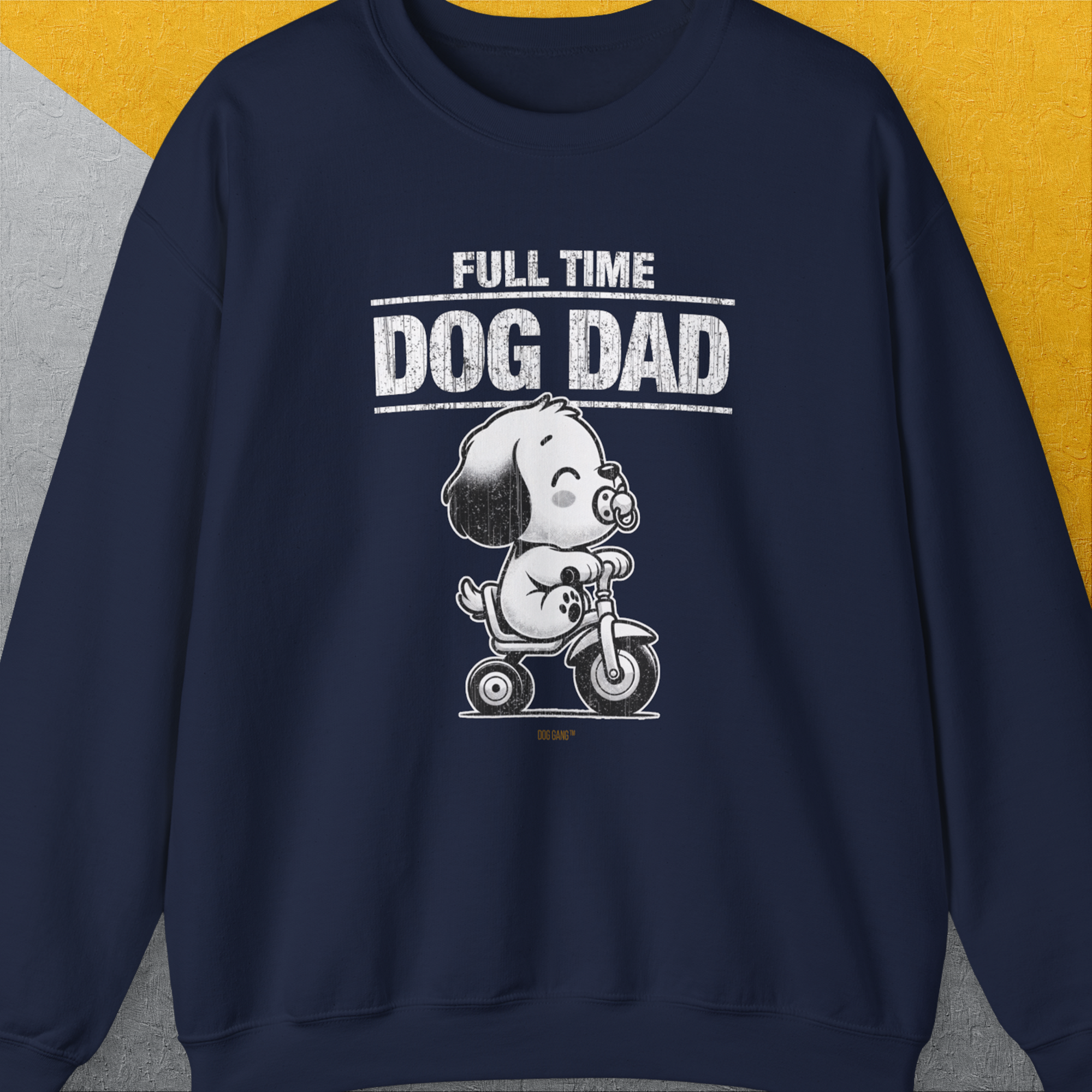 Dog Dad Series, Volume 3, Unisex Sweatshirt-Navy, Design by Dog Gang
