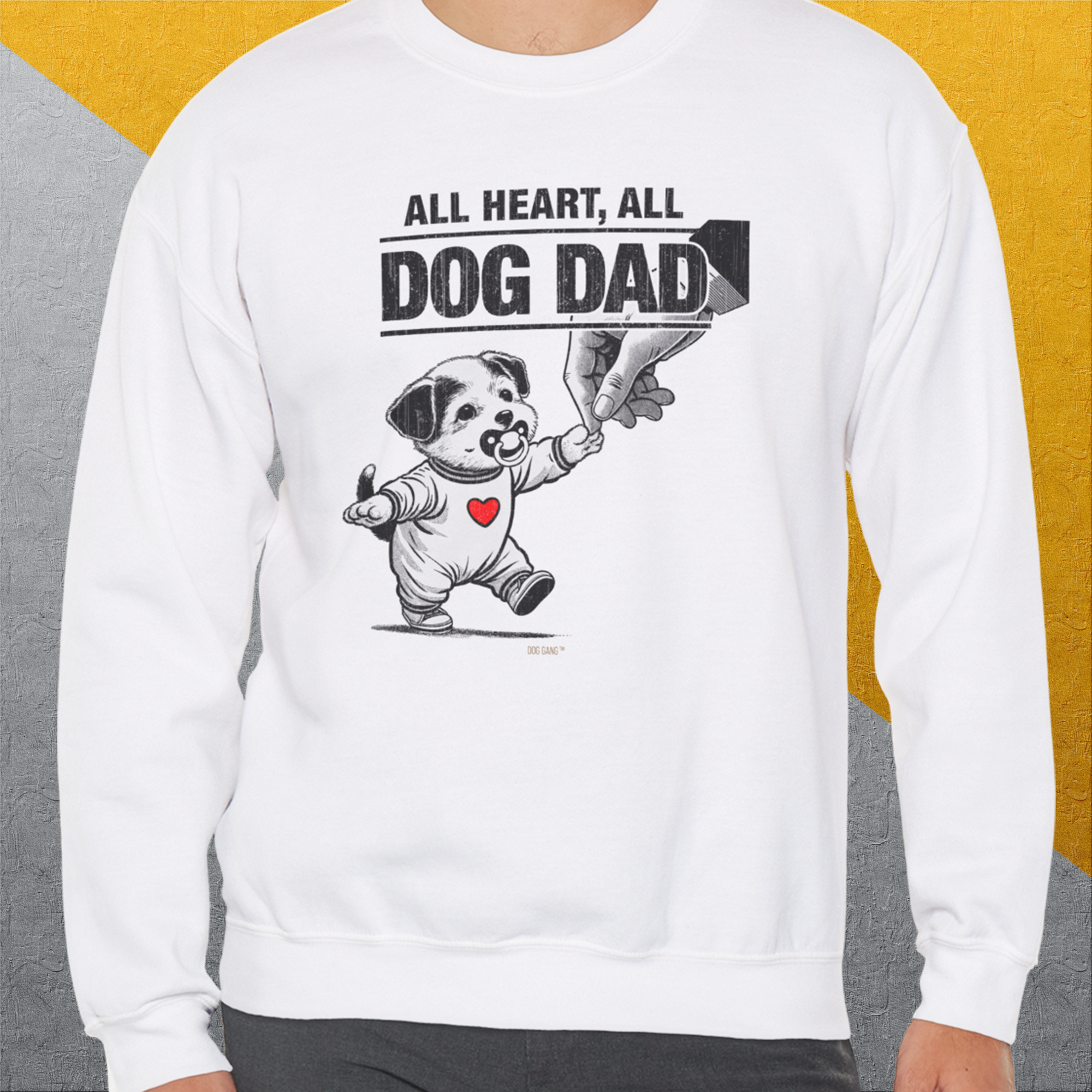 Dog Dad Series, Volume 7, Unisex Sweatshirt-, a fun and stylish sweatshirt design for dog lovers from Dog Gang