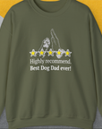 Dog Dad Series, Volume 9, Unisex Sweatshirt-Military Green. A perfect gift for dog lovers and dog owners. Design by Dog Gang