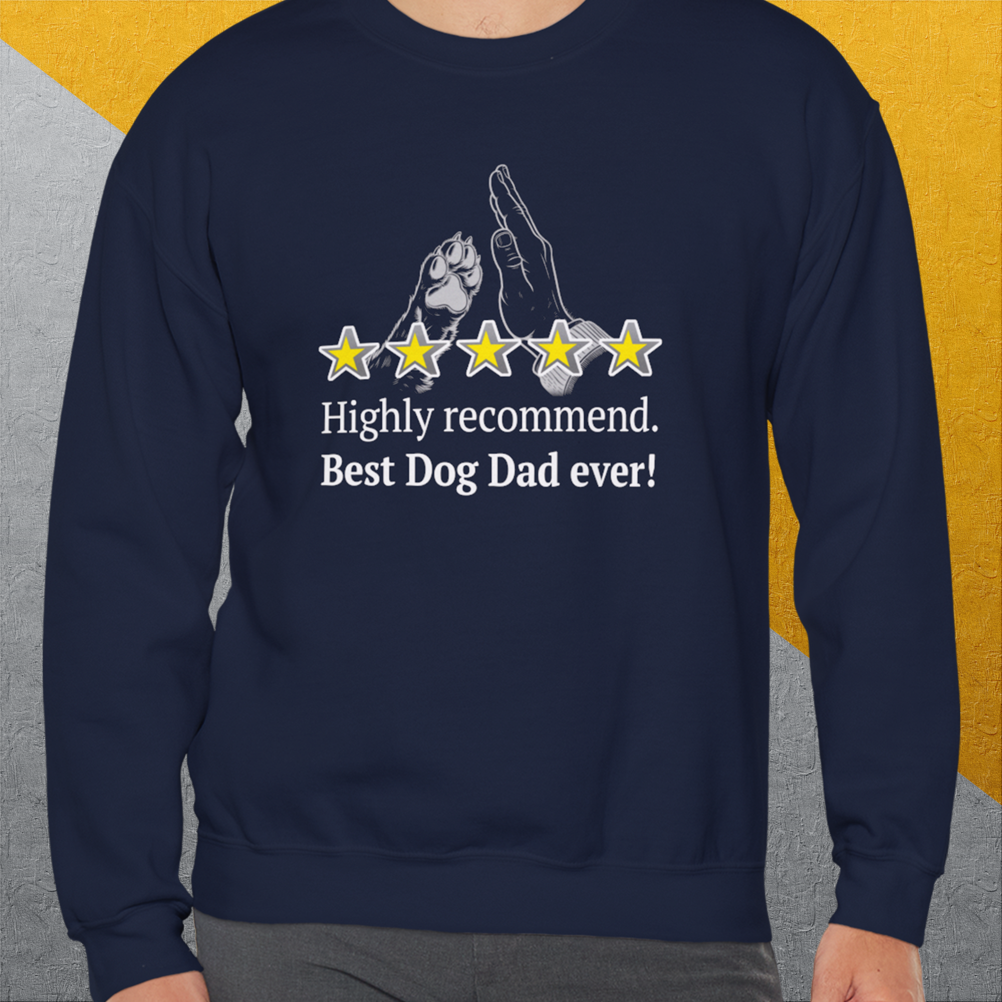 Dog Dad Series, Volume 9, Unisex Sweatshirt-, a fun and stylish sweatshirt design for dog lovers from Dog Gang