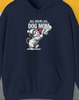 Dog Mom Series, Volume 9, Unisex Hoodie-Navy, Design by Dog Gang