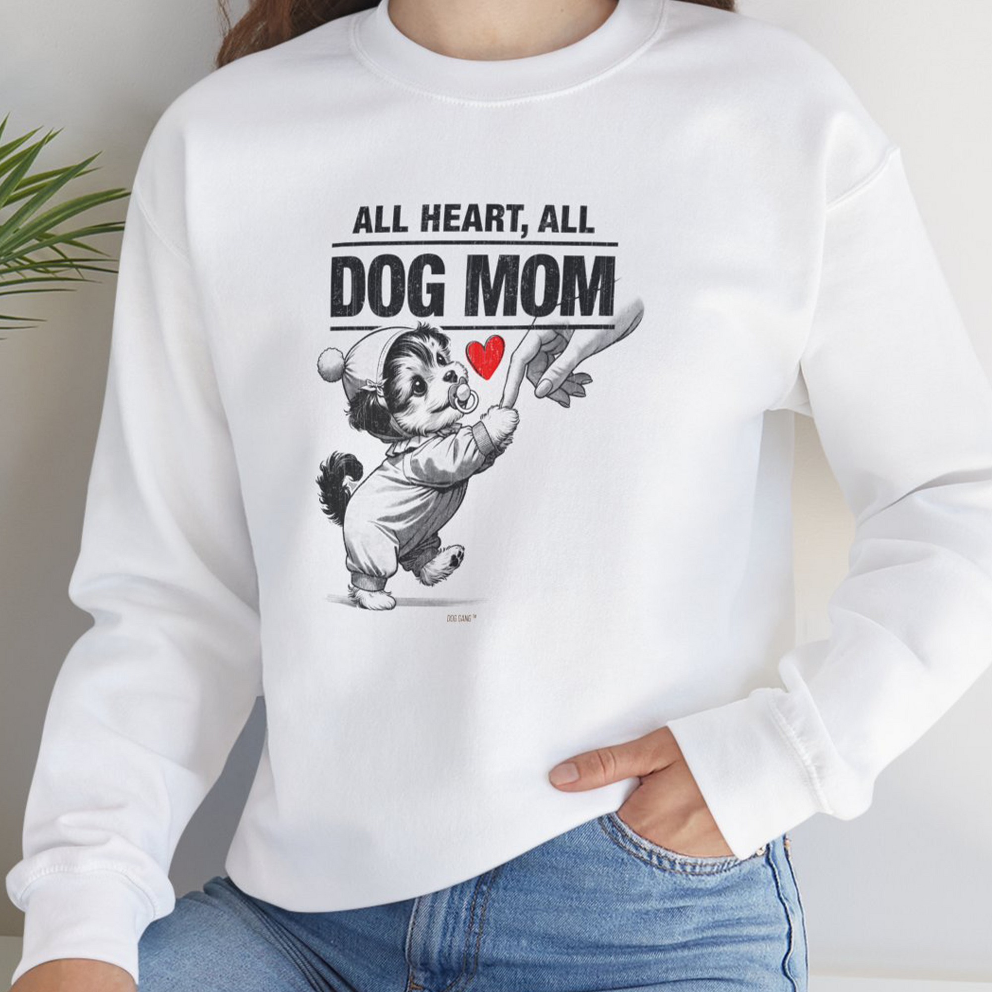 Dog Mom Series, Volume 9, Unisex Sweatshirt-, a cool design with a funny saying from Dog Gang