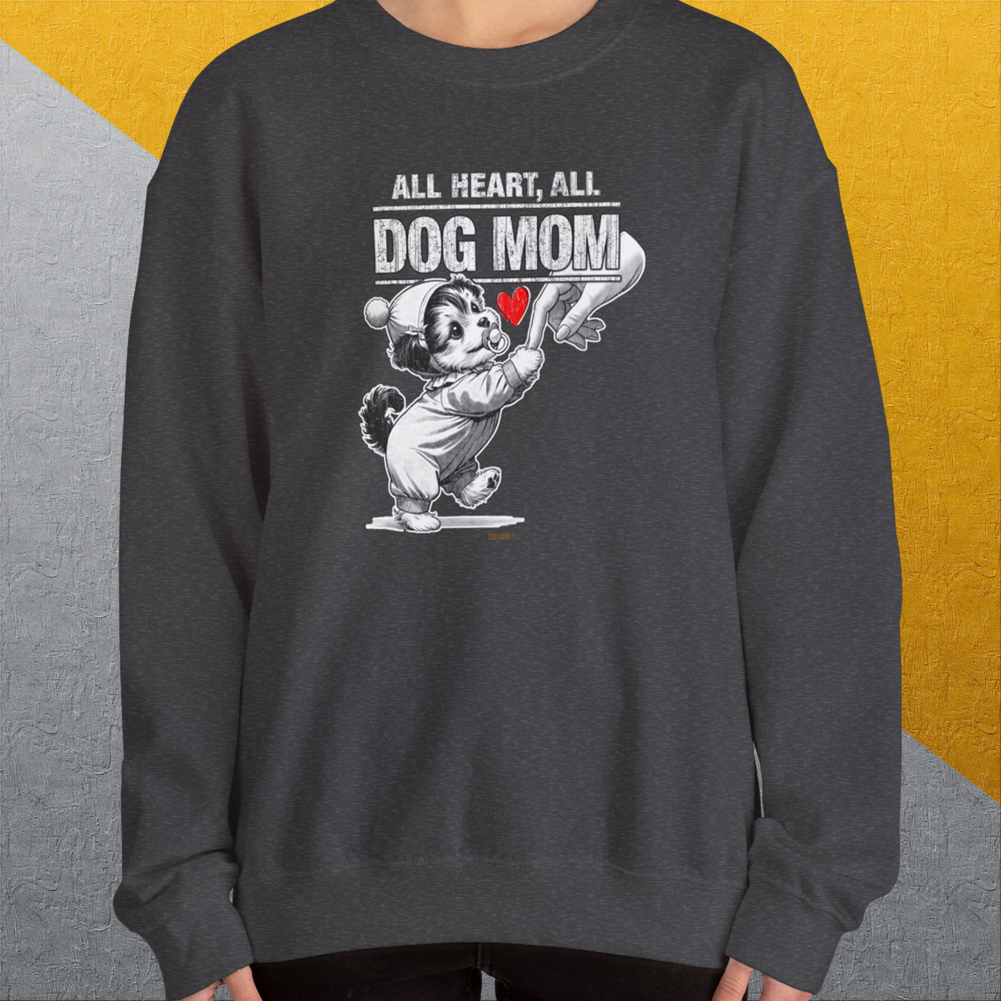 Dog Mom Series, Volume 9, Unisex Sweatshirt-, Design by Dog Gang