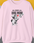 Dog Mom Series, Volume 9, Unisex Sweatshirt-Light Pink. A perfect gift for dog lovers and dog owners. Design by Dog Gang