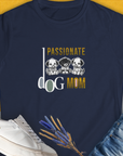 Dog Mom Series, Volume 6, Women's T-Shirt-Navy, a cool and stylish design with a funny saying from Dog Gang