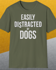 Easily Distracted By Dogs Series, Volume 4, Unisex T-Shirt-. A dog-themed Design from Dog Gang