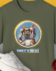 Beware Of The Fake Dogs! Volume 1, Unisex T-Shirt-Military Green, Design by Dog Gang