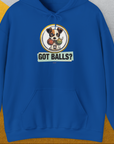 Got Balls? Volume 5, Unisex Hoodie-Royal. A perfect gift for dog lovers and dog owners. Design by Dog Gang