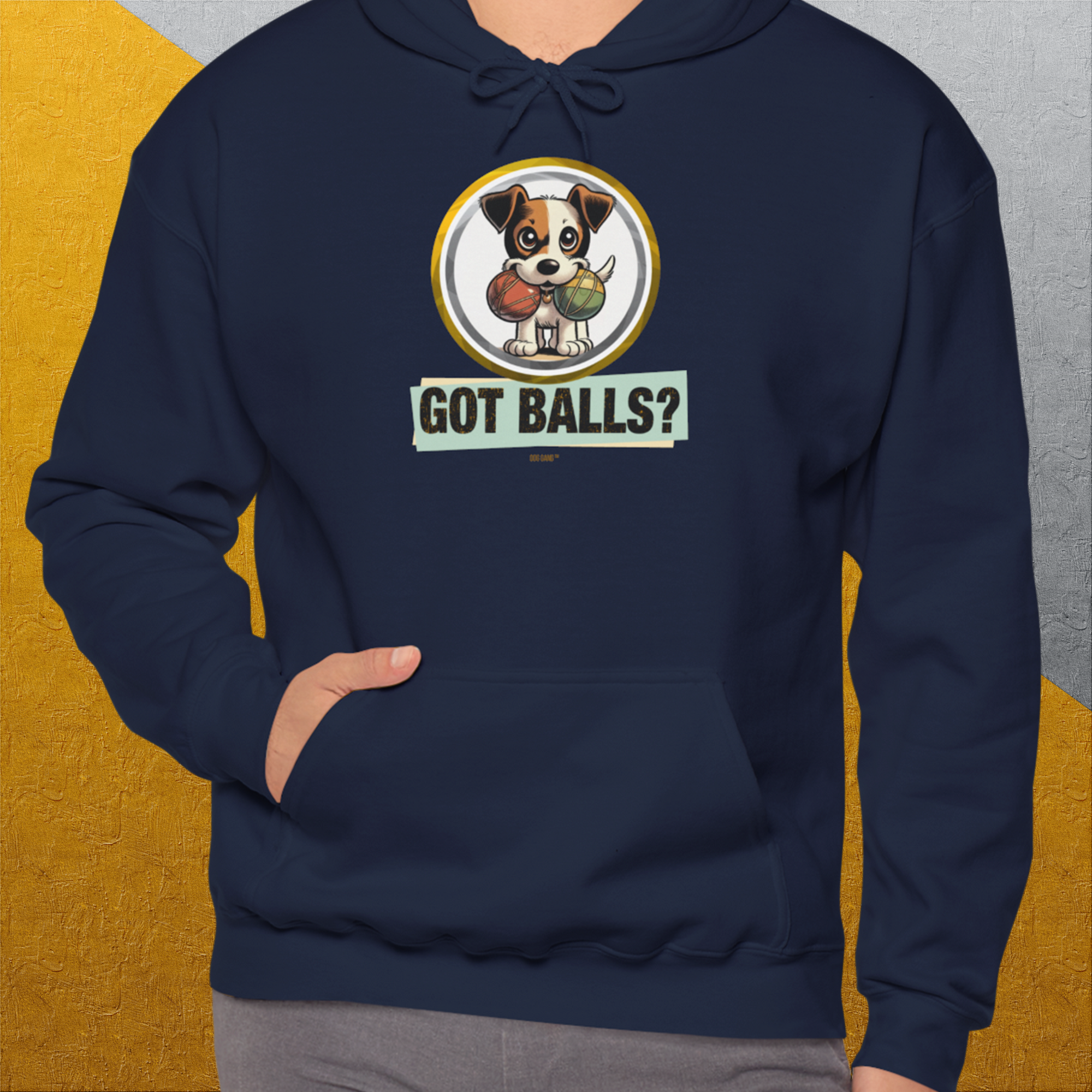 Got Balls? Volume 5, Unisex Hoodie-. A perfect gift for dog lovers and dog owners. Design by Dog Gang