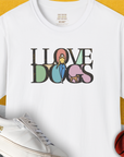 I Love Dogs - Series I, Volume 5, Unisex T-Shirt-White, a cool and stylish design with a funny saying from Dog Gang