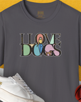 I Love Dogs - Series I, Volume 5, Unisex T-Shirt-Charcoal, Design by Dog Gang