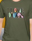 I Love Dogs - Series I, Volume 5, Unisex T-Shirt-. For dog lovers and dog owners. Design by Dog Gang