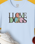 I Love Dogs - Series I, Volume 6, Unisex T-Shirt-Light Blue, Design by Dog Gang