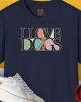 I Love Dogs - Series I, Volume 6, Unisex T-Shirt-Navy, Design by Dog Gang