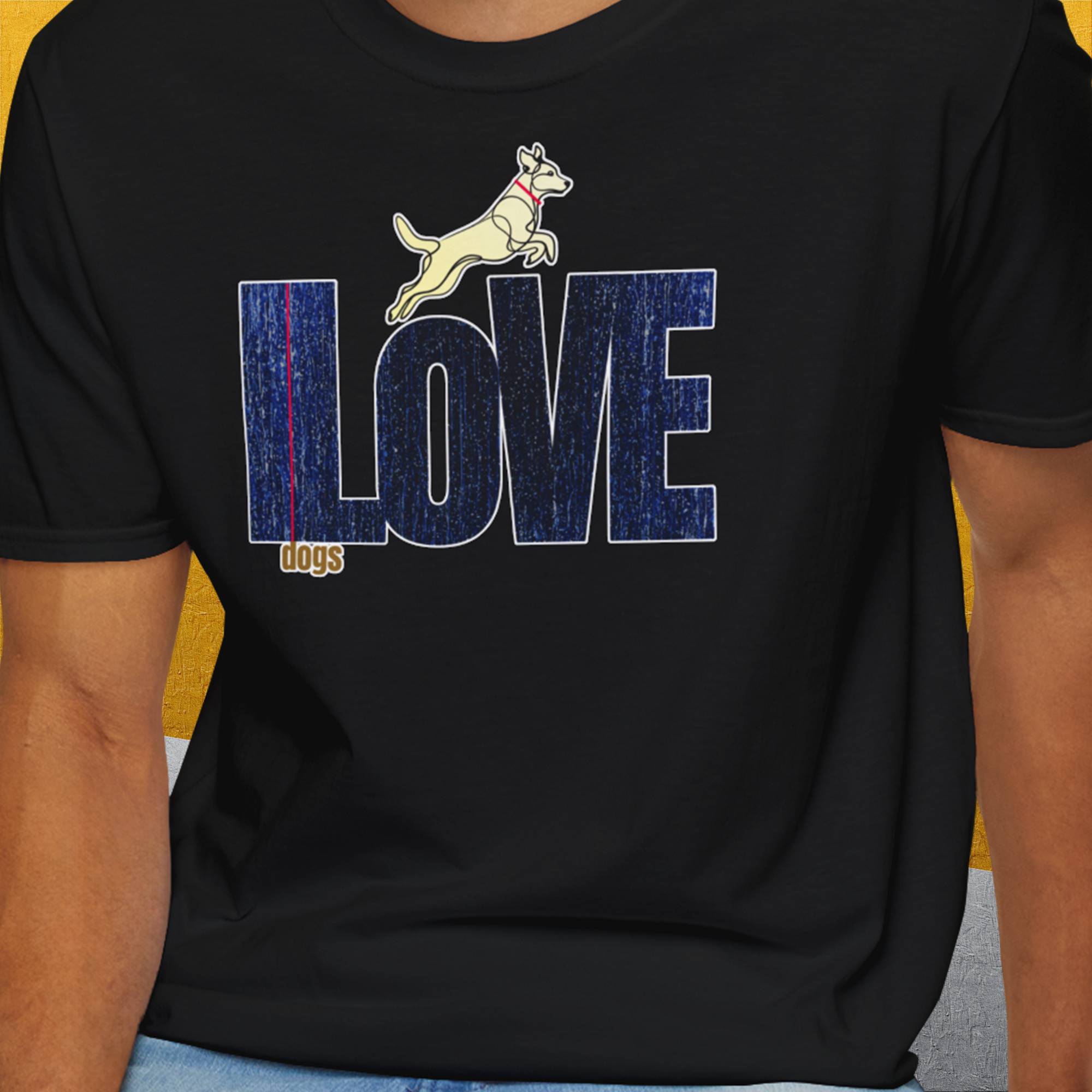I Love Dogs - Series I, Volume 7, Unisex T-Shirt-. For dog lovers and dog owners. Design by Dog Gang