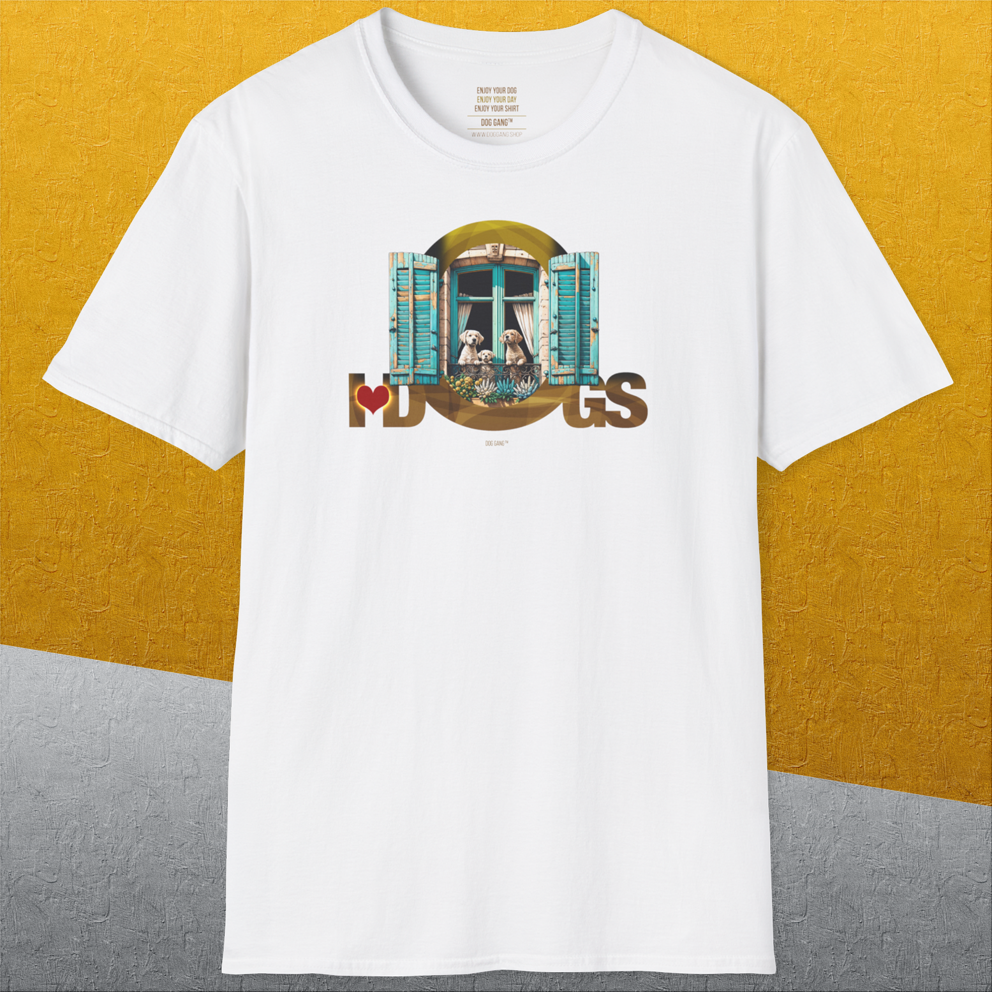 I Love Dogs - Series I, Volume 9, Unisex T-Shirt-. A dog-themed Design from Dog Gang