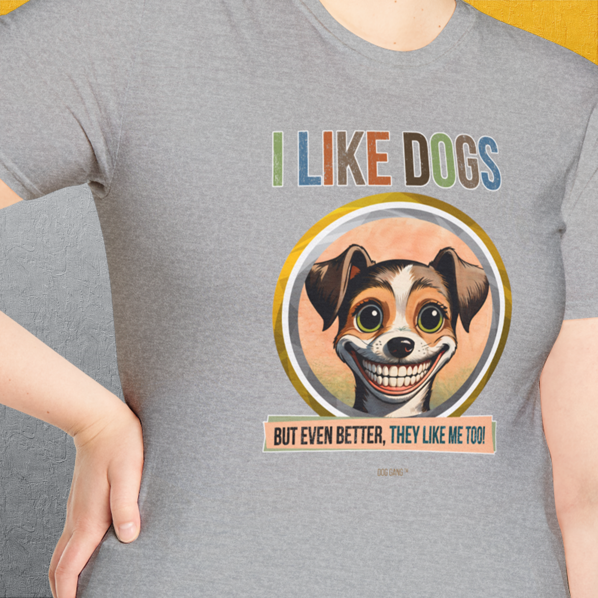I Like Dogs And They Like Me Too, Volume 2, Unisex T-Shirt-, Design by Dog Gang