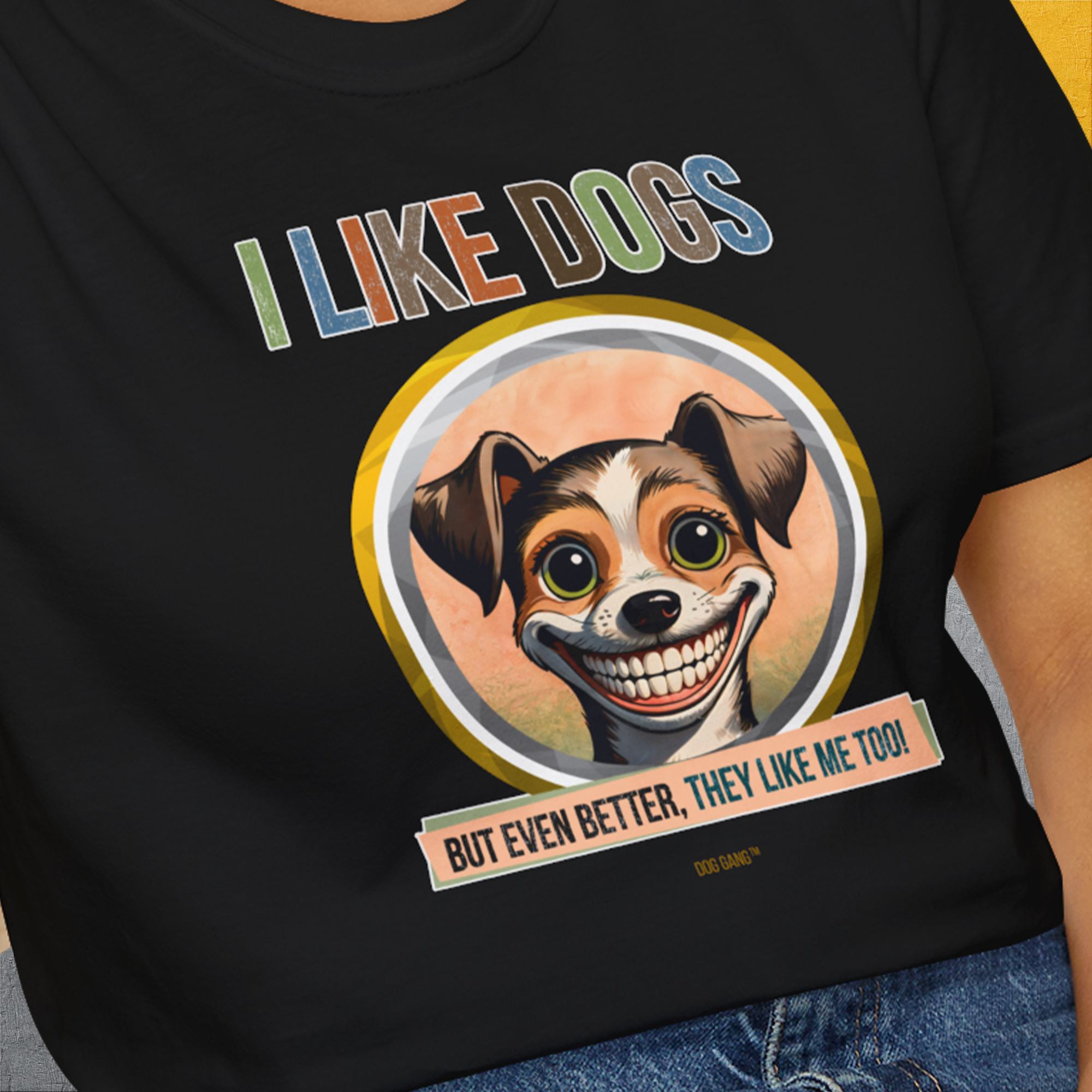 I Like Dogs And They Like Me Too, Volume 2, Unisex T-Shirt-, a fun and stylish design for dog lovers from Dog Gang