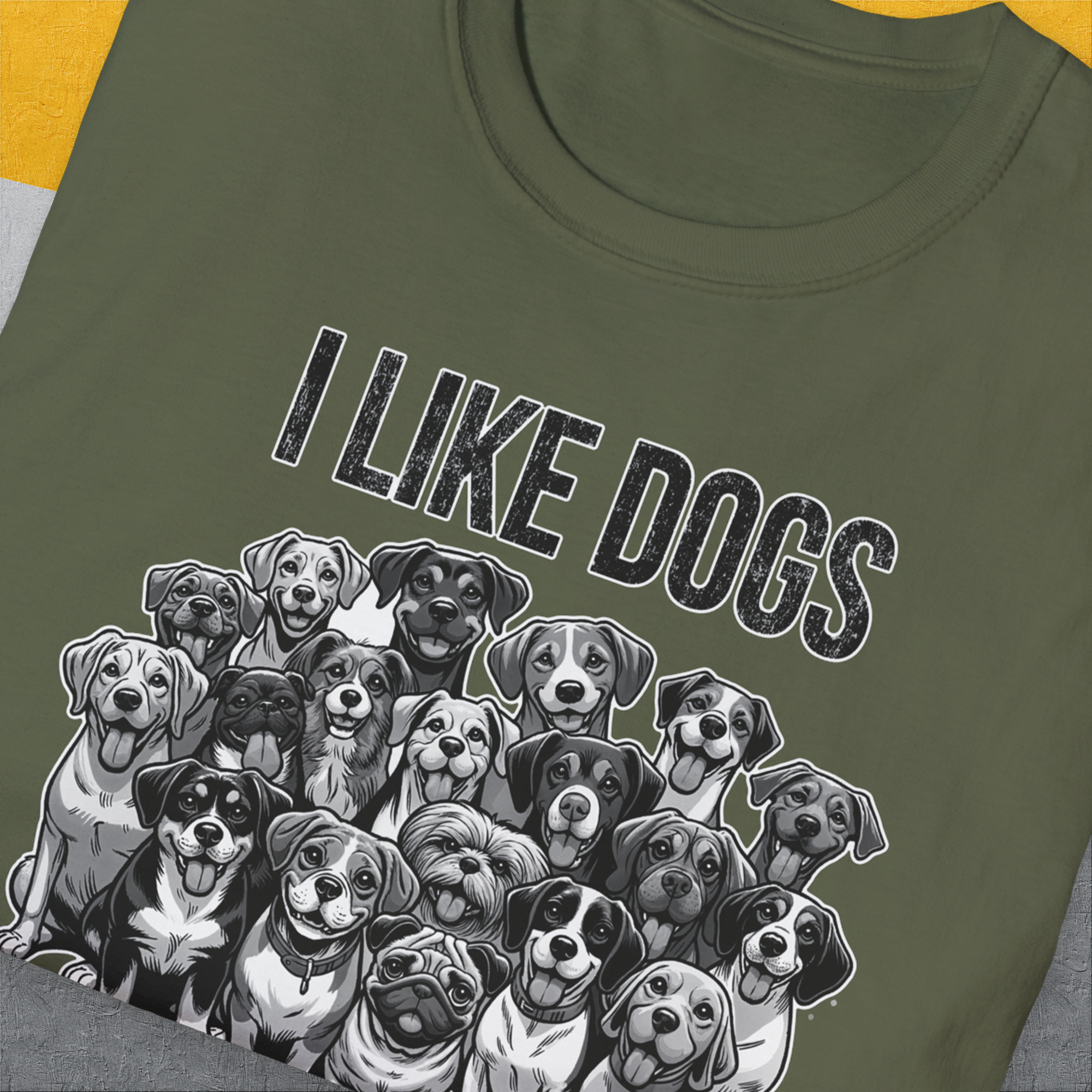 I Like Dogs And They Like Me Too, Volume 3, Unisex T-Shirt-. A dog-themed Design from Dog Gang