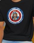 I Want You For Walking The Dog, Volume 1, Unisex T-Shirt-. For dog lovers and dog owners. Design by Dog Gang