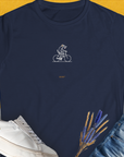 The Dog Gang Minimalistic Series I, Volume 4, Women's T-Shirt-Navy, a cool and stylish design from Dog Gang