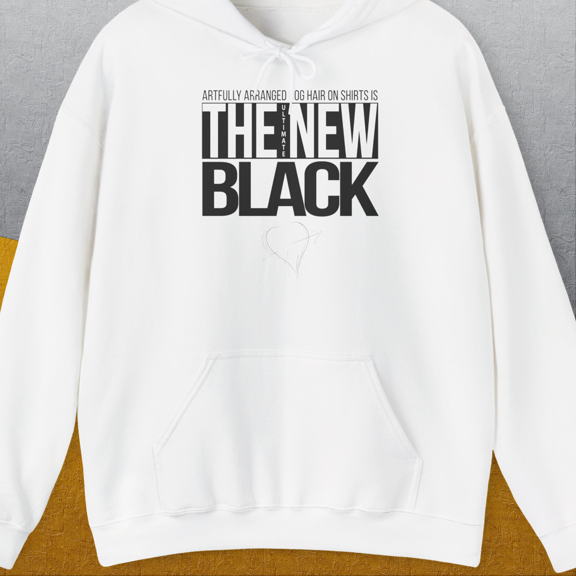 The Ultimate New Black, Volume 1, Unisex Hoodie-White. A dog-themed Design from Dog Gang