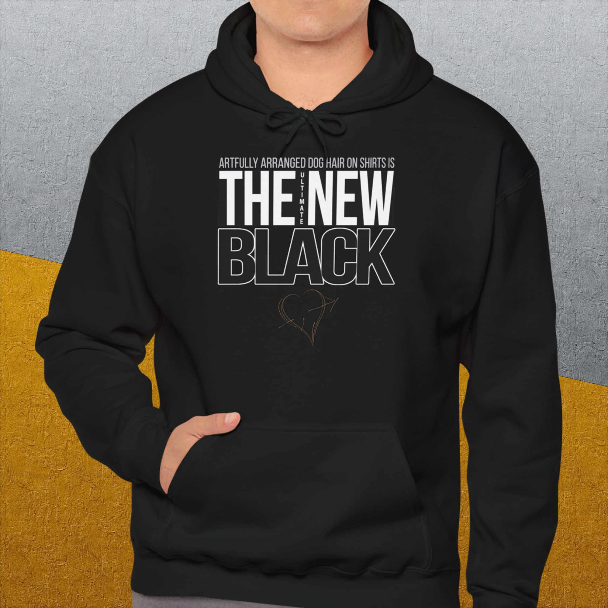 The Ultimate New Black, Volume 1, Unisex Hoodie-, a fun and stylish design for dog lovers from Dog Gang