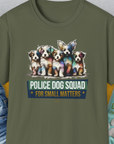 Police Dog Squad For Small Matters, Volume 1, Unisex T-Shirt-Military Green, Design by Dog Gang