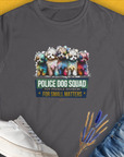 Police Dog Squad For Small Matters (Toy Poodle Division), Volume 2, Women's T-Shirt-Charcoal. A dog-themed Design from Dog Gang
