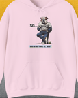 So... Woof? Volume 1, Unisex Hoodie-Light Pink, Design by Dog Gang