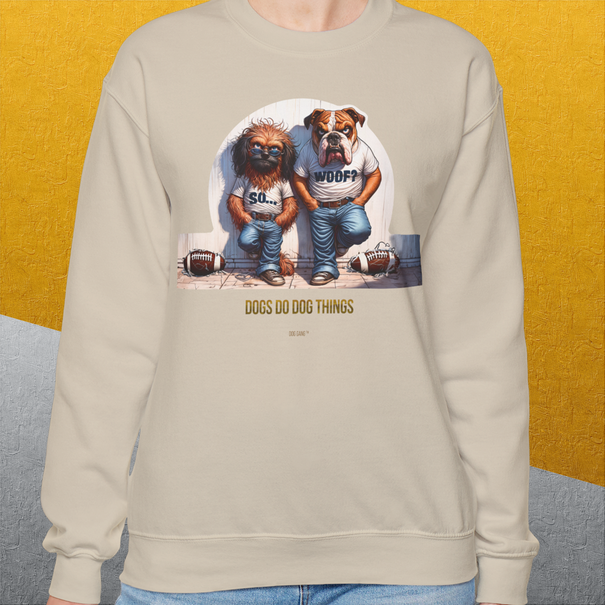 So... Woof? Volume 7, Unisex Sweatshirt-, a fun and stylish sweatshirt design for dog lovers from Dog Gang