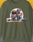 So... Woof? Volume 7, Unisex Sweatshirt-Military Green, Design by Dog Gang