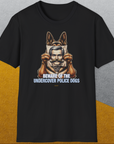 Beware Of The Undercover Police Dogs, Volume 1, Unisex T-Shirt-, a cool and stylish design with a funny saying from Dog Gang