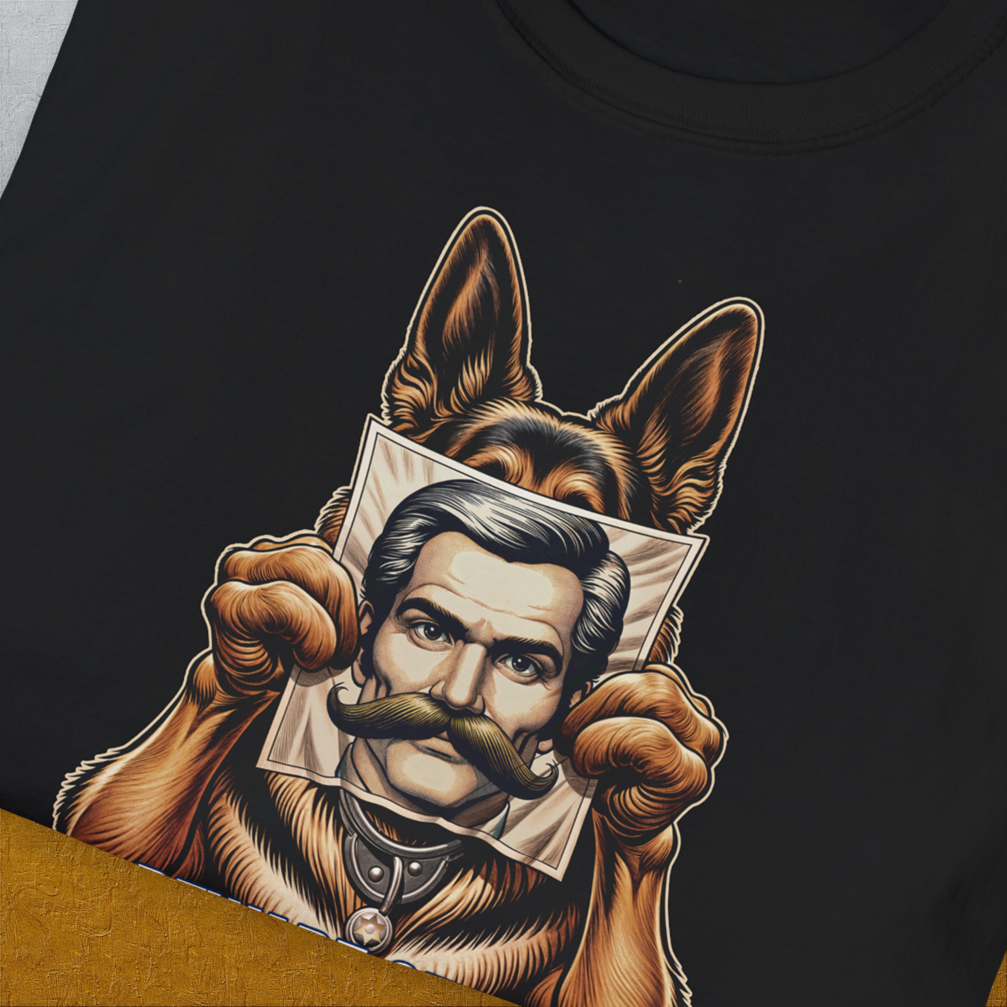 Beware Of The Undercover Police Dogs, Volume 1, Unisex T-Shirt-. A dog-themed Design from Dog Gang