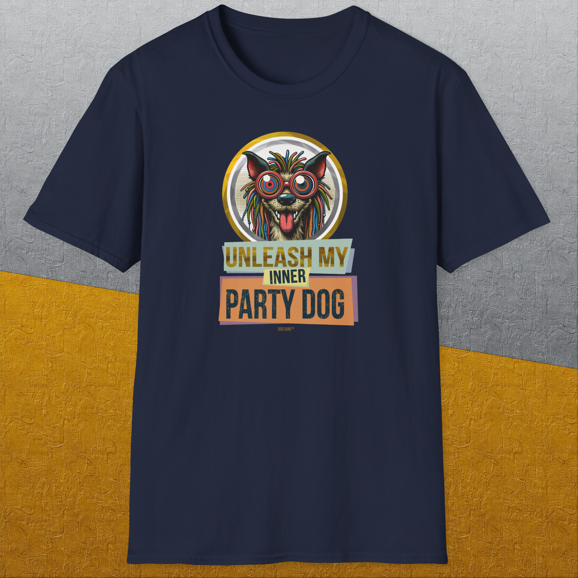 Unleash-Series (My Inner Party Dog), Volume 3, Unisex T-Shirt-, a cool and stylish design with a funny saying from Dog Gang