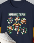 Unleash-Series (Here Comes The Fun), Volume 4, Unisex T-Shirt-Navy, Design by Dog Gang