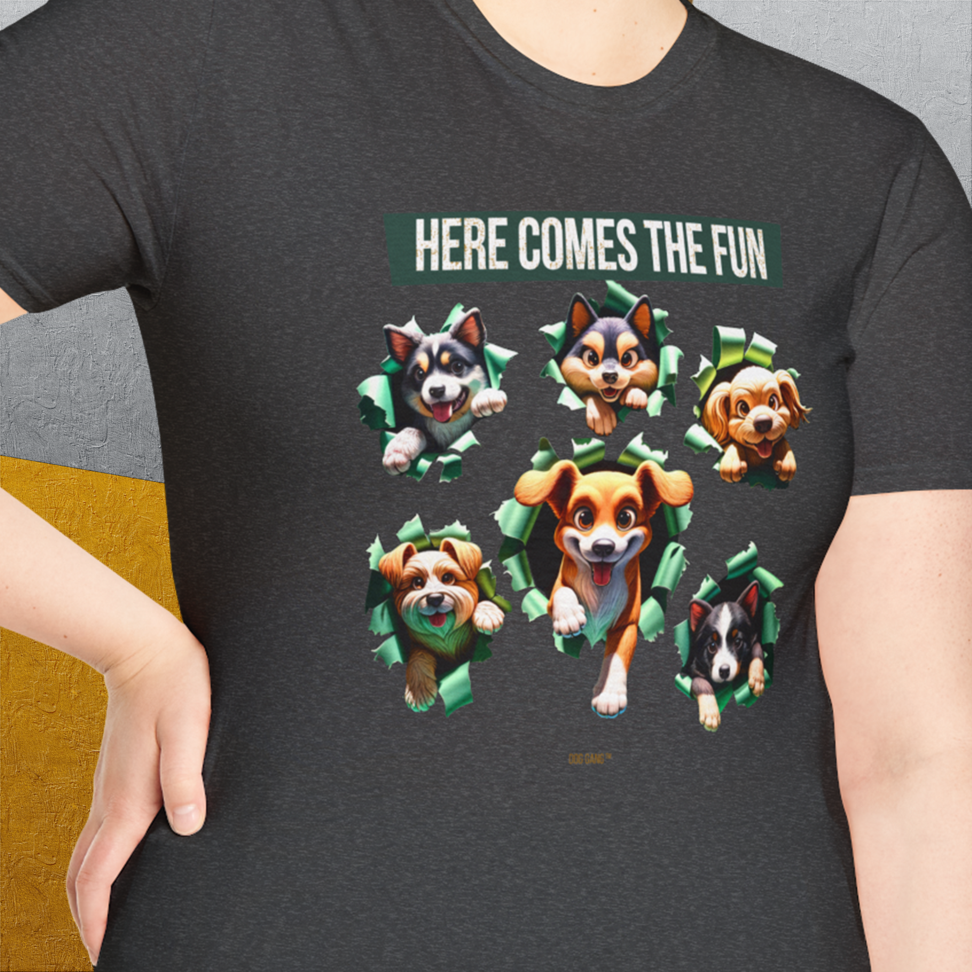 Unleash-Series (Here Comes The Fun), Volume 4, Unisex T-Shirt-, Design by Dog Gang