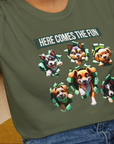 Unleash-Series (Here Comes The Fun), Volume 4, Unisex T-Shirt-, a fun and stylish design for dog lovers from Dog Gang