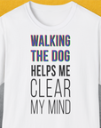 Walking The Dog Series One, Volume 3, Unisex T-Shirt-White. For dog lovers and dog owners. Design by Dog Gang