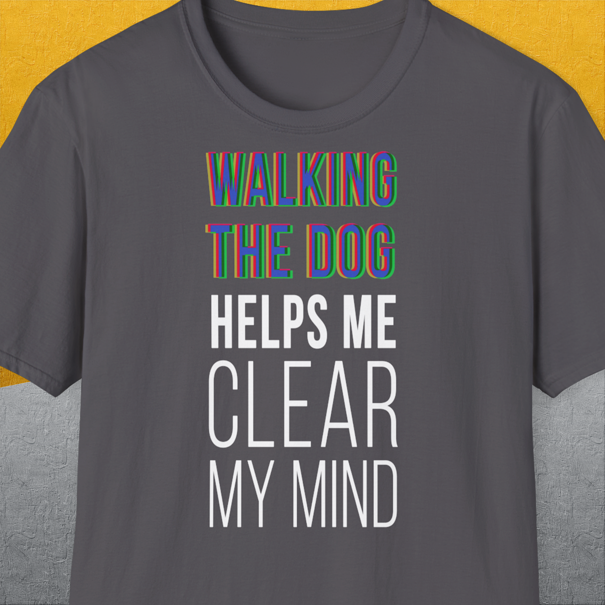 Walking The Dog Series One, Volume 3, Unisex T-Shirt-Charcoal, a cool and stylish design with a funny saying from Dog Gang