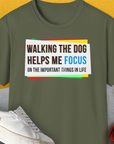 Walking The Dog Series One, Volume 1, Unisex T-Shirt-Military Green, a cool and stylish design with a funny saying from Dog Gang