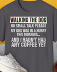 Walking The Dog Series One, Volume 2, Unisex T-Shirt-Charcoal. A dog-themed Design from Dog Gang