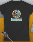 Warning: My Dog Is A Notorious Ball Thief, Volume 1, Women's T-Shirt-, a fun and stylish design for dog lovers from Dog Gang