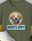 Woof's Upp? Volume 3, Unisex T-Shirt-Military Green, Design by Dog Gang