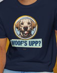 Woof's Upp? Volume 3, Unisex T-Shirt-. A dog-themed Design from Dog Gang