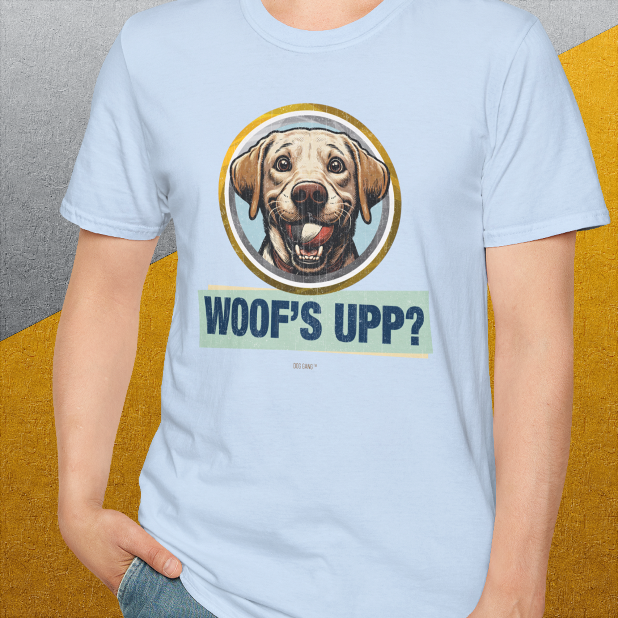 Woof's Upp? Volume 3, Unisex T-Shirt-, Design by Dog Gang