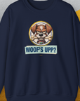 Woof's Upp? Volume 2, Unisex Sweatshirt-Navy, Design by Dog Gang