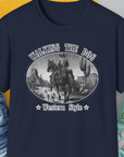 Walking The Dog, Western Style, Volume 3, Unisex T-Shirt-, Design by Dog Gang